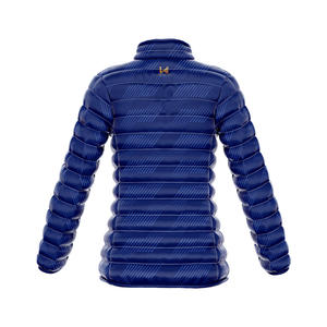 Veste d'extérieur matelassée pour femme en toile imperméable, respirante et coupe-vent, avec fermeture éclair, impression numérique personnalisée de haute qualité - Product Image 5