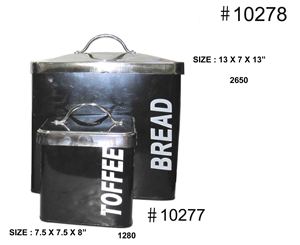 Metal Home Use Storage <b>Box</b> Canister Galvanized Steel Modern Design Coffee <b>Tea</b> Sugar Jar Container <b>Box</b> Detachable Lid 1-3L - Product Image 3
