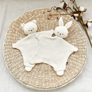 [designyoons] hellohizoo designyoons - <b>Comfort</b> Blanket Six Layer Cotton Gauze Baby Security Blanket Animal Heada - Product Image 4