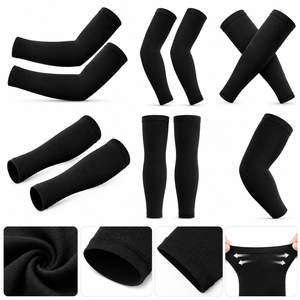 Manches de compression tubulaires unisexes pour adultes, anti-UV, respirantes, anti-transpiration, sans couture, en spandex/polyester, pour les bras - Product Image 3