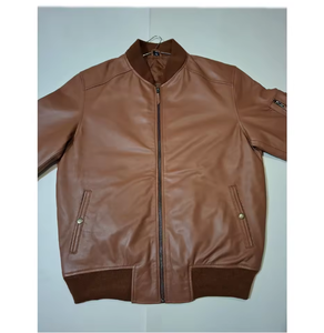 Blouson de motard en toile premium unisexe pour l'automne, style streetwear, col montant, logo frontal, respirant, séchage rapide, imperméable, coupe ajustée, fermeture éclair - Product Image 3