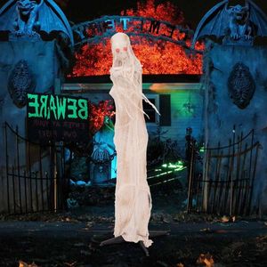 Decorazione di Halloween a forma di Mummia da 1,8 m con Occhi Rossi Luminosi a LED ed Effetto Animato - Product Image 3