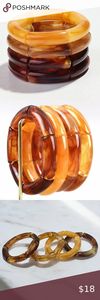 Vintage <b>Resin</b> Bangles Chunky <b>Resin</b> Bangles Lightweight <b>Resin</b> Bangles <b>Resin</b> Cuff Bracelet - Product Image 5