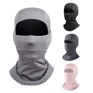 Balaclava de qualité supérieure, personnalisable avec logo, respirante, en polyester et soie de lait, balaclava unie de créateur, vente en gros - Product Image 5