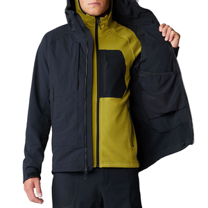 Vestes Softshell de Haute Qualité à Couleur Unie, Design Optimal, Prix de Gros Direct d'Usine, Vestes Softshell pour Hommes - Product Image 5