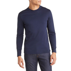 เสื้อยืดแขนยาว OEM ผู้ชาย ทรงหลวม ใส่สบาย ผ้าฝ้าย ระบายอากาศ น้ำหนักเบา คอกลม เหมาะสำหรับออกกำลังกาย - Product Image 5