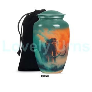 Urne funéraire Dolphin Deliverance pour adulte, taille moyenne, récipient commémoratif pour cendres, design océanique décoratif - Product Image 4