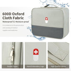 Bolsa médica impermeable personalizada con estuche de primeros auxilios de cuero duradero para medicina de emergencia y uso táctico a precio de mayoreo - Product Image 4