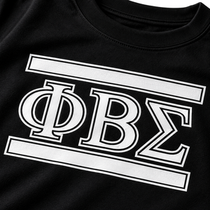 Camiseta con Letras Griegas Phi Beta Sigma para Hombre, Cuello Redondo, Manga Corta, Algodón, Diseño Clásico de Letras de Fraternidad, para Uso Diario - Product Image 5