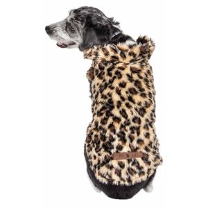 Lussuoso Cappotto per Cani in Pelliccia di Visone con Motivo Ghepardo, Giacca di Design Ravissante per Animali Domestici - Product Image 3