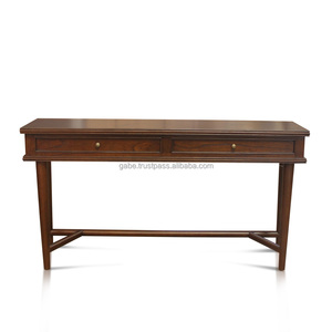 Console <b>Table</b> for Hotel Project Classic Design Dark Brown Color Size 122 Cm - Product Image 2
