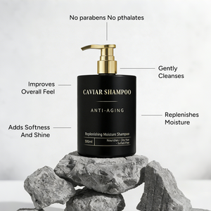 Tratamiento Capilar con Caviar, Marca Privada, Cuidado Capilar Hidratante, Champú con Extracto de Colágeno <span class=keywords><strong>y</strong></span> Caviar, Revitaliza <span class=keywords><strong>y</strong></span> Repara el <span class=keywords><strong>Cabello</strong></span> Dañado - Product Image 2