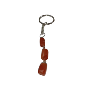 Porte-clés en cristal de haute qualité, cube de cornaline rouge, porte-clés en pierre naturelle, cadeaux pour femmes, vente en gros - Product Image 1