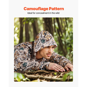 Sweat-shirt à capuche camouflage personnalisé pour homme, taille moyenne, évacuation de l'humidité, respirant, séchage rapide, idéal pour la randonnée printanière 2026 - Product Image 3