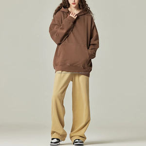 Sudadera con Capucha para Mujer, Invierno, Gruesa, Personalizada, Lavado Ácido, Bordado 3D Frontal, Estilo Vintage, 420 GSM, Felpa de Algodón - Product Image 1