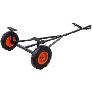 Carretilla y Transportador de Acero al Carbono para Remolcar Embarcaciones, con Longitud Ajustable y Capacidad de Carga de 420 lb, para Mover Kayaks y Lanchas - Product Image 6
