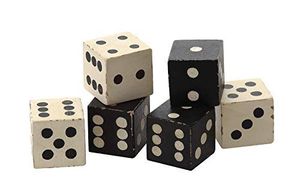 Juego de Dados de Madera Personalizado, Cubos de Puntos Digitales de 9 cm, Dados Gigantes de Madera para Jardín con Bolsa de Lona para Transportar - Product Image 5