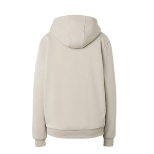 เสื้อฮู้ดดี้โอเวอร์ไซส์ผ้าฝ้าย 100% พิมพ์โลโก้ตามสั่งสำหรับผู้หญิง แฟชั่นเสื้อสวมหัวแบบหนา รับผลิตแบบ OEM ODM ขายส่ง - Product Image 5