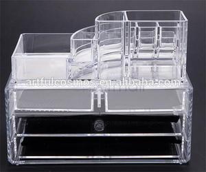Armoire de rangement de cosmétiques en acrylique élégante Organisateur moderne pour le maquillage Produits de beauté et accessoires pour les salons professionnels à domicile - Product Image 5