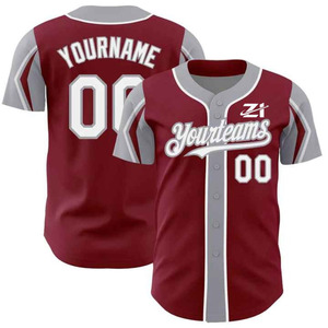 Maillots de baseball pour jeunes, chemises de baseball personnalisées par sublimation, maillots de baseball pour hommes, sublimation, nom et numéro de l'équipe - Product Image 2