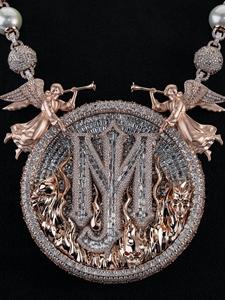 Collar con Colgante Hip Hop Personalizado con Incrustaciones de Diamantes, Joyería con Letra Personalizada en Moissanita, Regalo Estilo Rapero para Él - Product Image 1