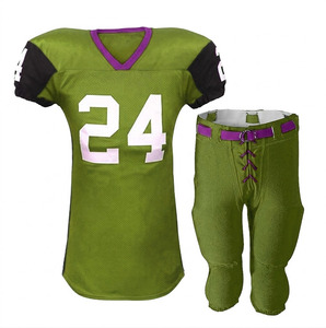 Uniforme de football américain personnalisé avec logo, léger, 100 % polyester, vêtements de sport, ensemble d'uniformes de football américain - Product Image 6