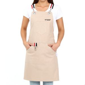 Wholesale Pure Polyester Solid Color Kitchen Cooking <b>Apron</b> With Custom Print Logo - Product Image 1