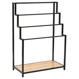 Toallero de metal de hierro duradero con diseño independiente y múltiples barras para organización del baño - Product Image 4