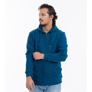 Sweat à capuche zippé pour homme, matière polaire de haute qualité, respirant et confortable, idéal pour l'hiver, avec poche latérale, respectueux de l'environnement - Product Image 5