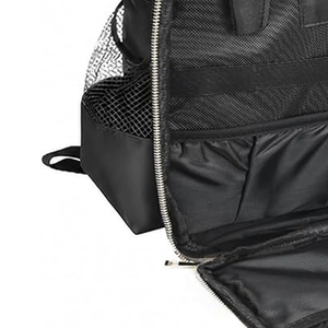 Hairdressing <b>Tool</b> Kit Large-Capacity Barber <b>Backpack</b> PU Polyester Dual-Shoulder Strap Zipper Closure for Clippers Supplies - Product Image 4