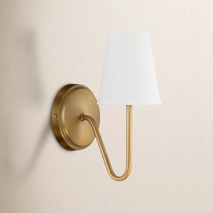 โคมไฟติดผนังทองเหลืองทรงกลม ดีไซน์แนวตั้ง งานโลหะหัตถกรรม 2 ชิ้น - Product Image 6