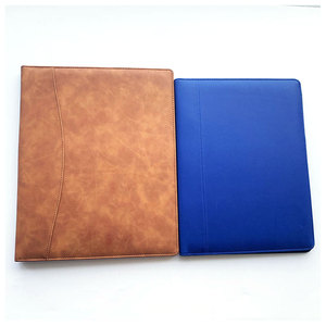 Leather Portfolio Organizer <b>A4</b> Document <b>Folder</b> Card Holder Resume File Case for Office Business - Product Image 3