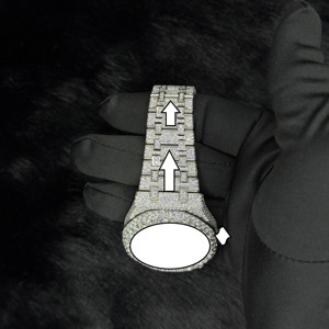 Reloj de Acero Inoxidable Premium con Diamantes de Moissanita, Movimiento Mecánico, Revestimiento Antidecoloración para Ocasiones Especiales, Venta al Por Mayor - Product Image 5