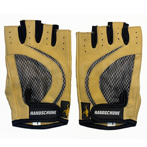 Gants de sport demi-doigts en PU pour fitness, avec poignées, sangle de poignet réglable et boucle antidérapante, unisexe, pour la musculation - Product Image 3