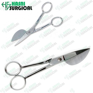 Ciseaux en acier inoxydable à bec de canard pour adultes, de haute qualité, avec le logo chirurgical hani, CE / ISO fabriqué au Pakistan - Product Image 4