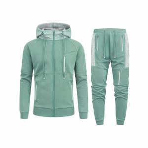 Ensemble de survêtement léger réversible à capuche et cordon de serrage pour l'hiver, style streetwear, prix de gros, vêtements de sport athlétiques - Product Image 1