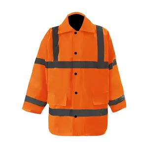 เสื้อฮู้ดสะท้อนแสงแบบมองเห็นได้ชัดเจนสำหรับงานความปลอดภัย เสื้อกันหนาวสำหรับผู้ชาย เสื้อแจ็คเก็ตยูนิฟอร์มสำหรับงานรักษาความปลอดภัย - Product Image 1