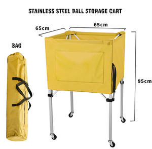 Volleyball Ball Cart with Wheels Portable Volleyball Cart Basket Storage Cart - Product Image 6