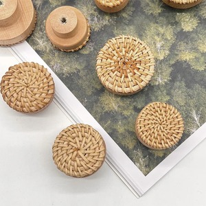 Rattan <b>knobs</b> for furniture fitting great quality hand-made door <b>knob</b> cabinet pull <b>dresser</b> handle - Product Image 4