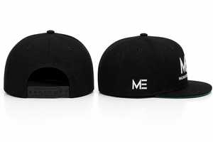 Gorra Snapback Negra de Malla con Bordado 3D, Visera Plana, 6 Paneles, Ajustable, Unisex, con Logotipo de Letras Personalizado, Estilo Urbano Informal - Product Image 2