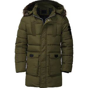 Parka à capuche pour homme au toucher doux - Style streetwear d'hiver, design confortable et moderne, veste d'hiver - Product Image 6