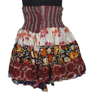 Gypsy Patch Work Mini Rara Hippy Boho Festival <b>Skirt</b> New Boho Stylish Multi Color Patch Cotton Mini Sexy <b>Skirt</b> for Summer Wear - Product Image 6