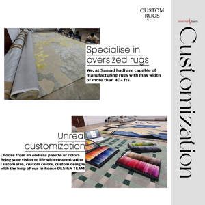 Premium Quality Elegant Wool & Cotton Blends Hand-Knotted Medium Pile Embroidered Area Rugs for Timeless Style - Product Image 5