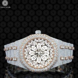 Charm_Jewells Luxury Stainless Steel Tonneau <b>Watch</b> 40mm Analog Quartz <b>Diamond</b> Encrusted Buckle Women's Fashion - Product Image 1