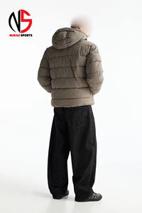 Veste matelassée légère haut de gamme avec capuche, logo personnalisé, coupe-vent, chaude, imperméable, style bomber, pour homme - Vente flash - Product Image 2