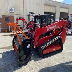 High Torque Kubota Skid Steer Loader With Forestry Mulcher Attachment Engineered For Rapid Tree Grinding <b>Brush</b> Removal - Product Image 3