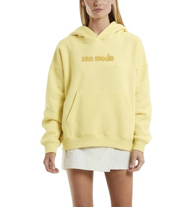 Sudadera con Capucha Estampada Estilo Urbano para Mujer, Sudadera con Logotipo Personalizado Lavada, Sudadera Extra Grande para Mujer, Tallas Grandes - Product Image 2