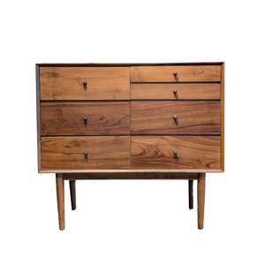 Buffet contemporain minimaliste en teck à 4 portes pour hall d'hôtel et villa - Product Image 1