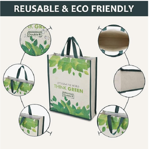 Bolsa de Mano Minimalista de Lona de Algodón, Reutilizable, Ecológica, con Asas Resistentes para Compras, Oficina, Playa y Viajes - Product Image 4