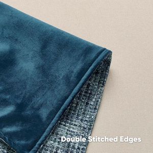 Navy Blue 18x18 Set 2 Chenille Tweed Textured Cushion Covers Neutral Modern Decorative <b>Throw</b> Pillows <b>for</b> <b>Couch</b> - Product Image 4